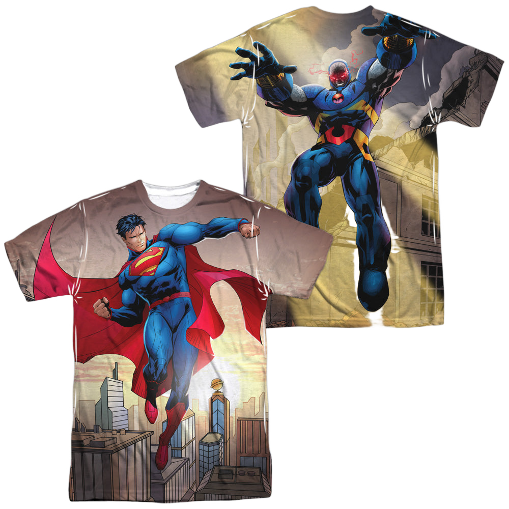 Superman Light And Darkseid (Front/Back Print) - Men's All-Over Print T-Shirt Men's All-Over Print T-Shirt Superman