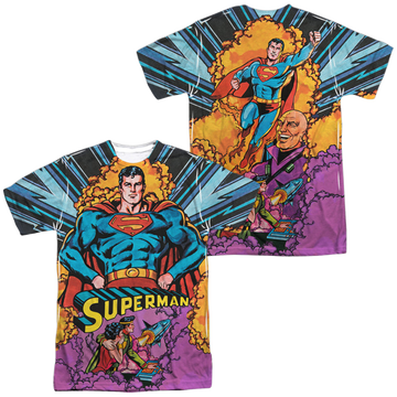 Superman Blast Off (Front/Back Print) - Men's All-Over Print T-Shirt Men's All-Over Print T-Shirt Superman