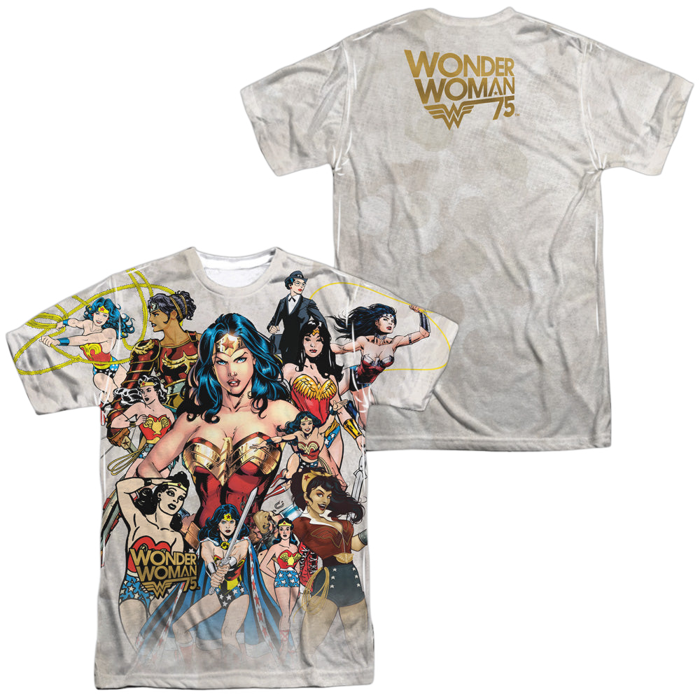 Wonder Woman 75Th Collage (Front/Back Print) - Men's All-Over Print T-Shirt Men's All-Over Print T-Shirt Wonder Woman