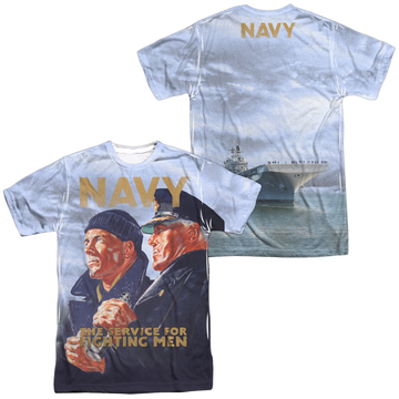 U.S. Navy Long Gaze (Front/Back Print) - Men's All-Over Print T-Shirt Men's All-Over Print T-Shirt U.S. Navy