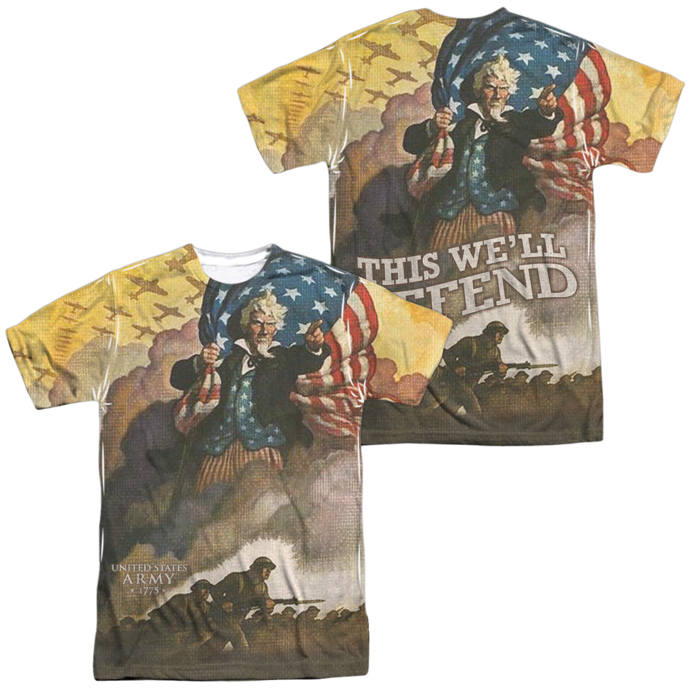 U.S. Army Vintage Poster (Front/Back Print) - Men's All-Over Print T-Shirt Men's All-Over Print T-Shirt U.S. Army