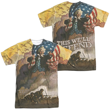 U.S. Army Vintage Poster (Front/Back Print) - Men's All-Over Print T-Shirt Men's All-Over Print T-Shirt U.S. Army