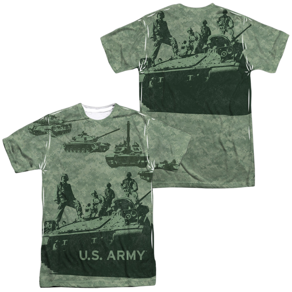 U.S. Army Tank Up (Front/Back Print) - Men's All-Over Print T-Shirt Men's All-Over Print T-Shirt U.S. Army