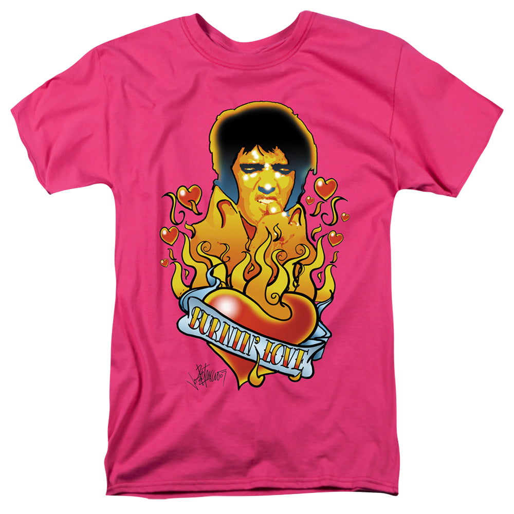 Elvis Presley Burning Love - Men's Regular Fit T-Shirt Men's Regular Fit T-Shirt Elvis Presley