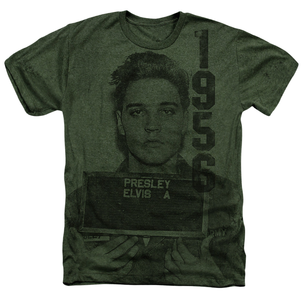 Elvis Presley 1956 Mugshot - Men's All-Over Heather T-Shirt Men's All-Over Heather T-Shirt Elvis Presley