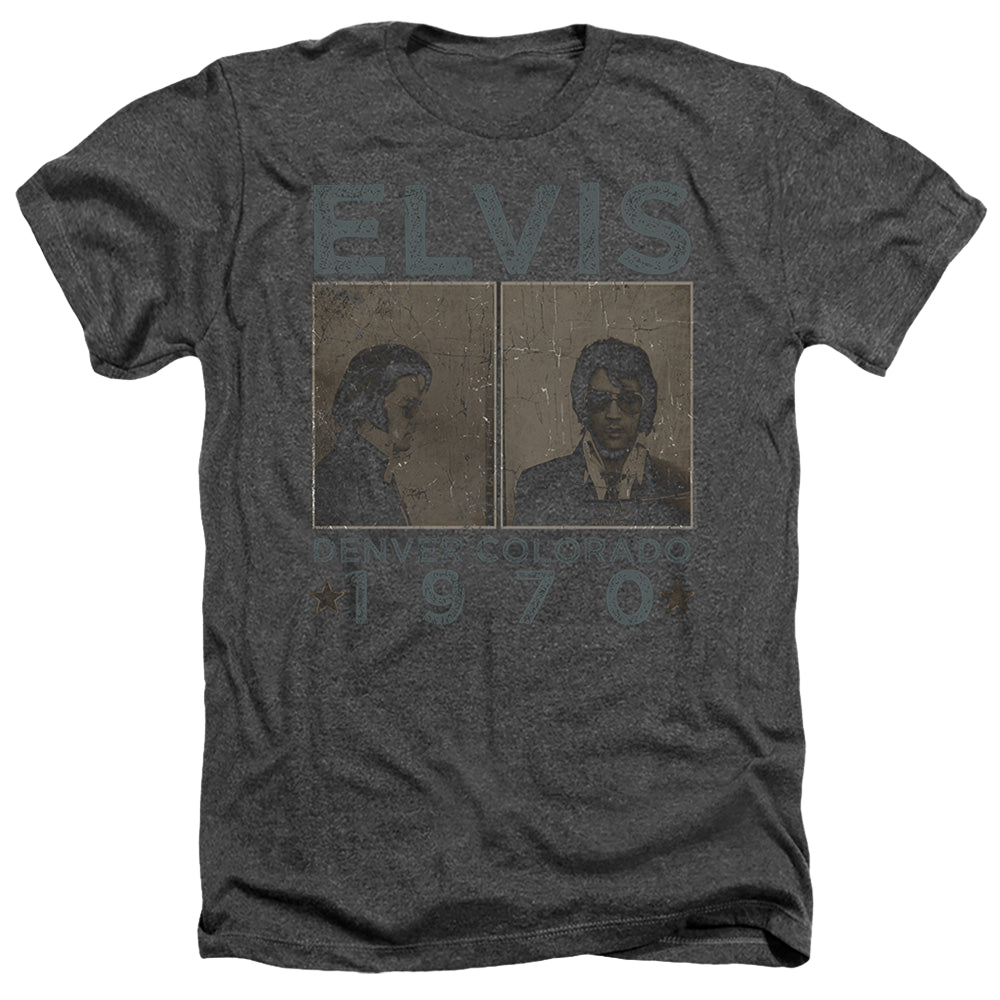 Elvis Presley Denver Mugshot - Men's Heather T-Shirt Men's Heather T-Shirt Elvis Presley