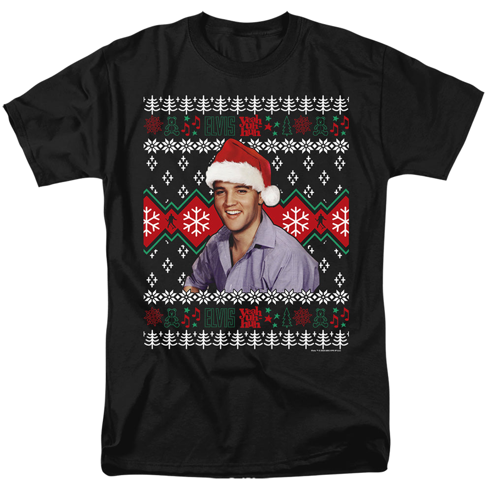 Elvis Presley Ugly Christmas Sweater - Men's Regular Fit T-Shirt Men's Regular Fit T-Shirt Elvis Presley