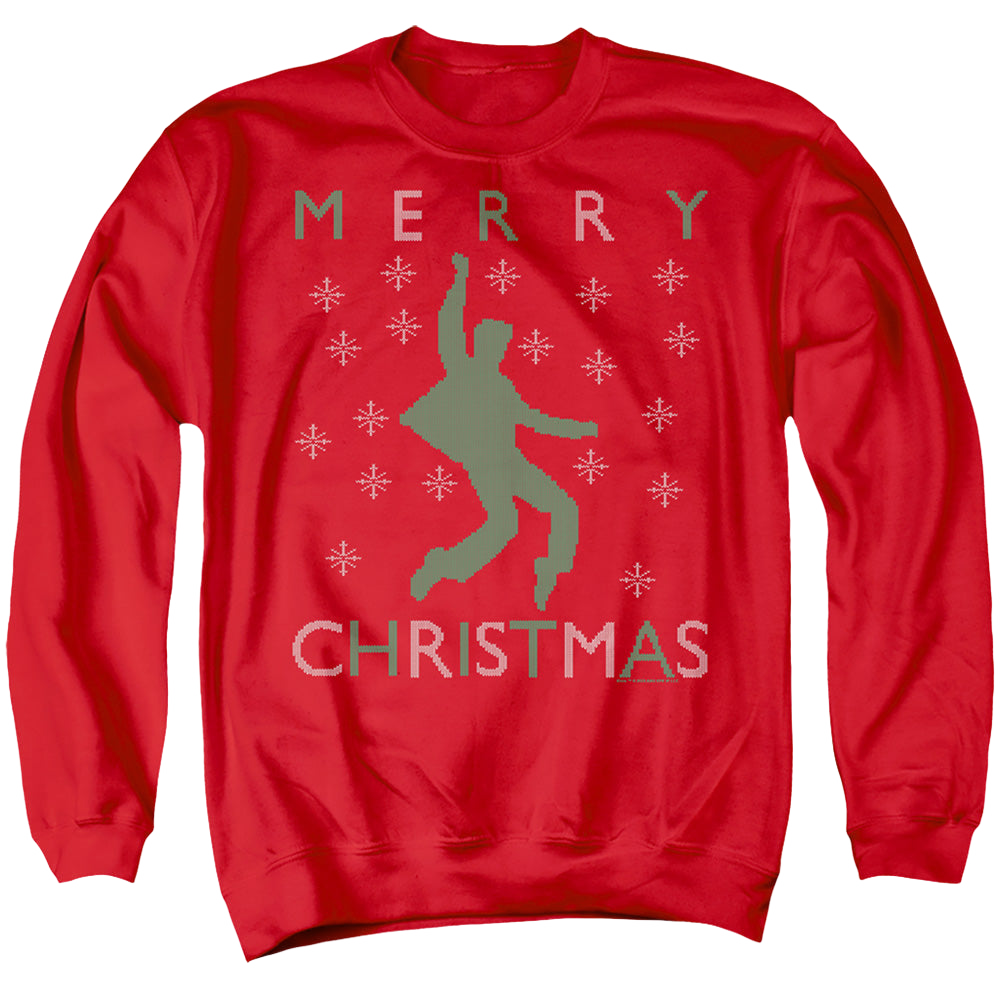 Elvis Presley Dancing Ugly Christmas - Men's Crewneck Sweatshirt Men's Crewneck Sweatshirt Elvis Presley