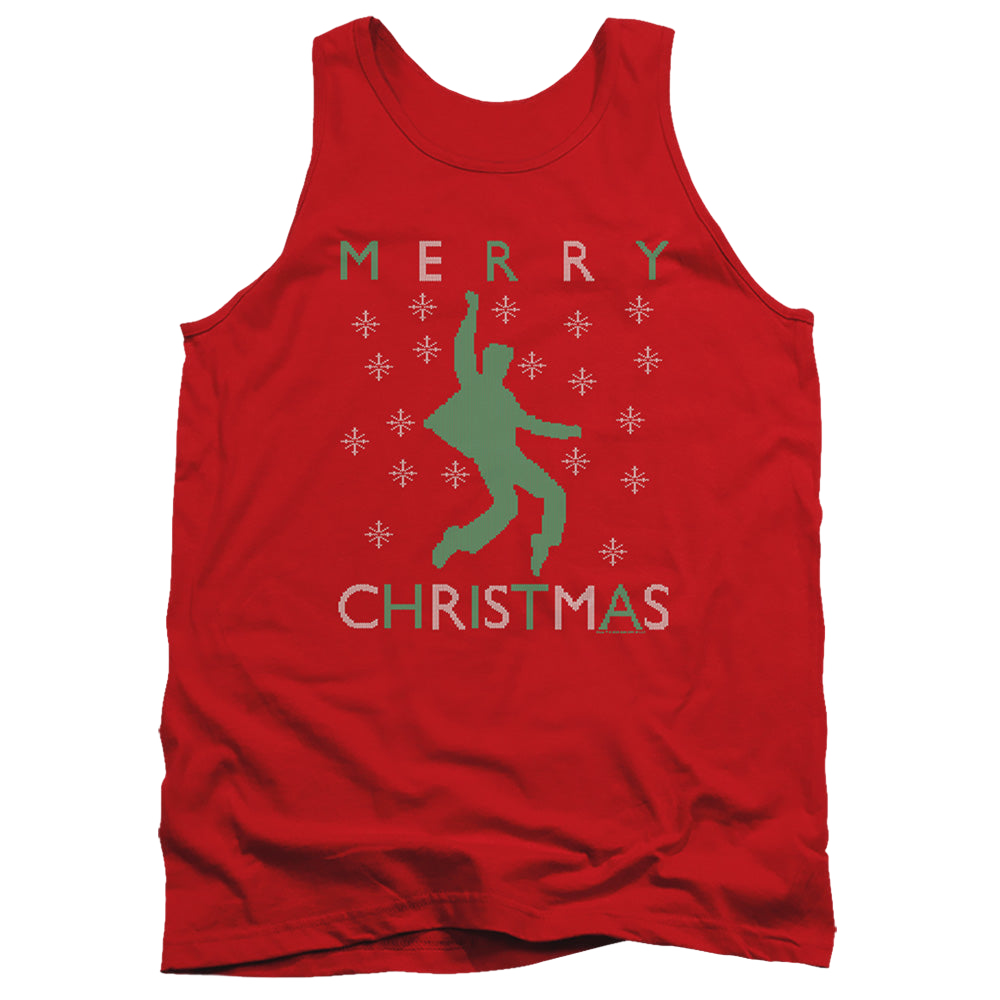 Elvis Presley Dancing Ugly Christmas - Men's Tank Top Men's Tank Elvis Presley