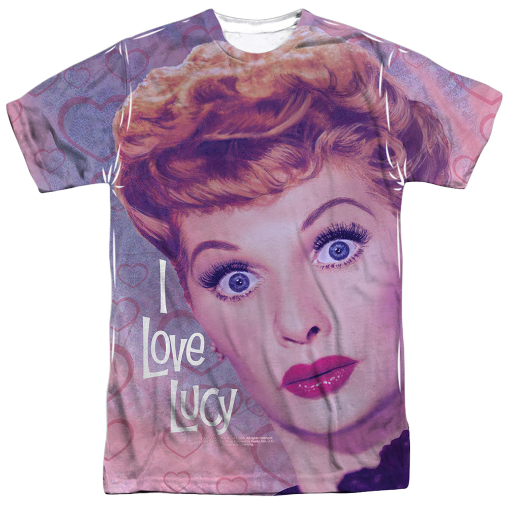 I Love Lucy Funny Hearts - Men's All-Over Print T-Shirt Men's All-Over Print T-Shirt I Love Lucy