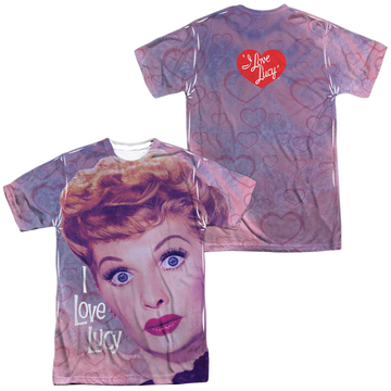 I Love Lucy Funny Hearts men's all-over print t-shirt