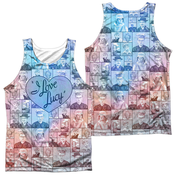 I Love Lucy Many Moods men's all-over print tank