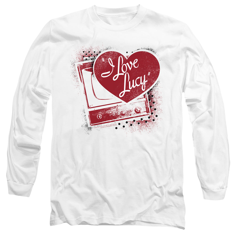 I Love Lucy Spray Paint Heart - Men's Long Sleeve T-Shirt Men's Long Sleeve T-Shirt I Love Lucy