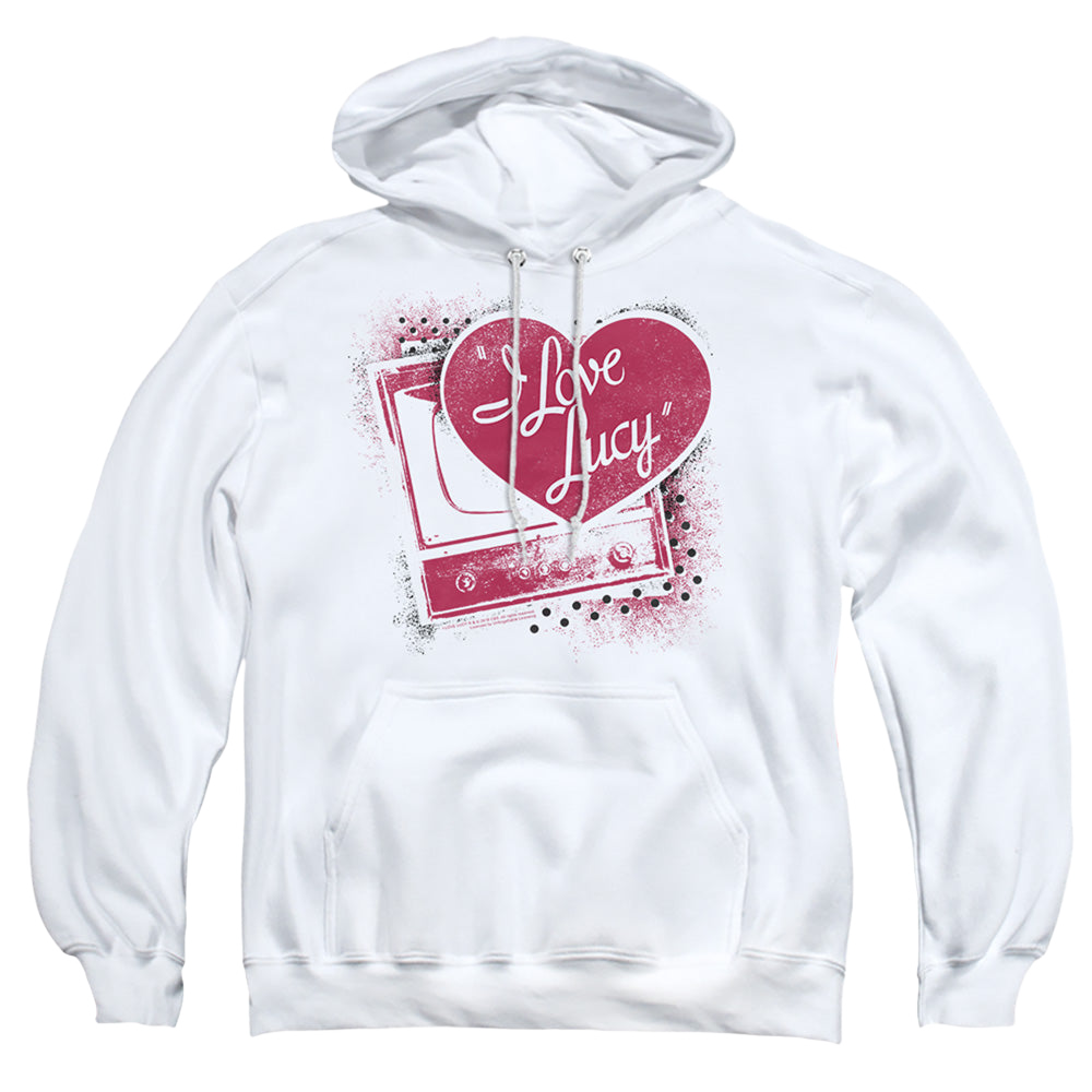 I Love Lucy Spray Paint Heart - Pullover Hoodie Pullover Hoodie I Love Lucy