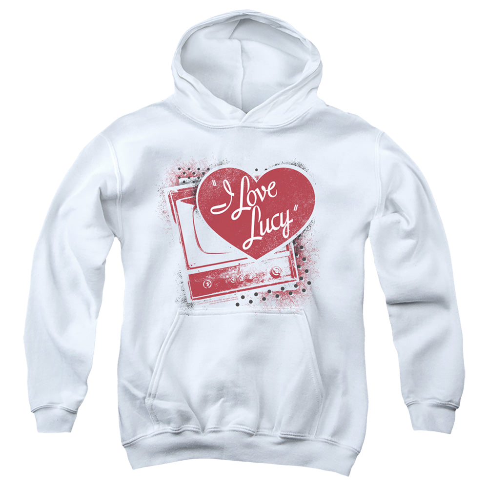 I Love Lucy Spray Paint Heart - Youth Hoodie Youth Hoodie (Ages 8-12) I Love Lucy
