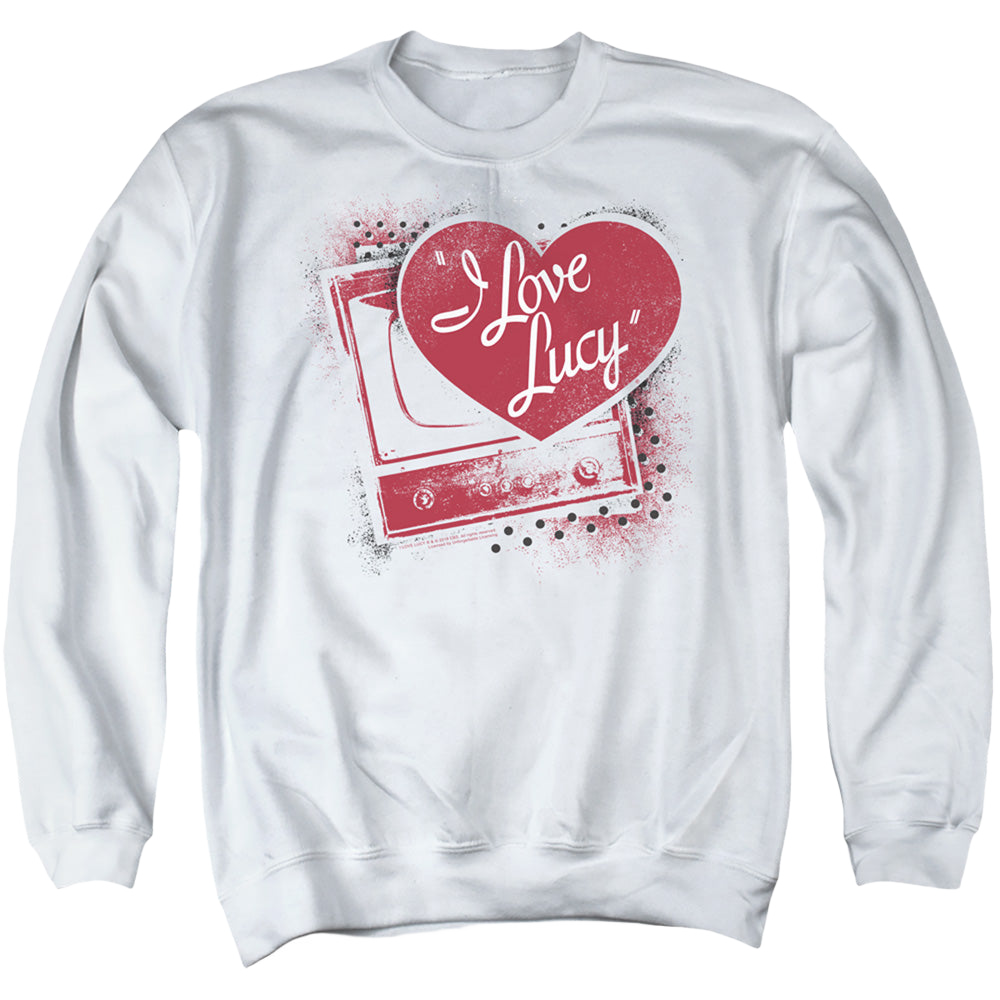 I Love Lucy Spray Paint Heart - Men's Crewneck Sweatshirt Men's Crewneck Sweatshirt I Love Lucy