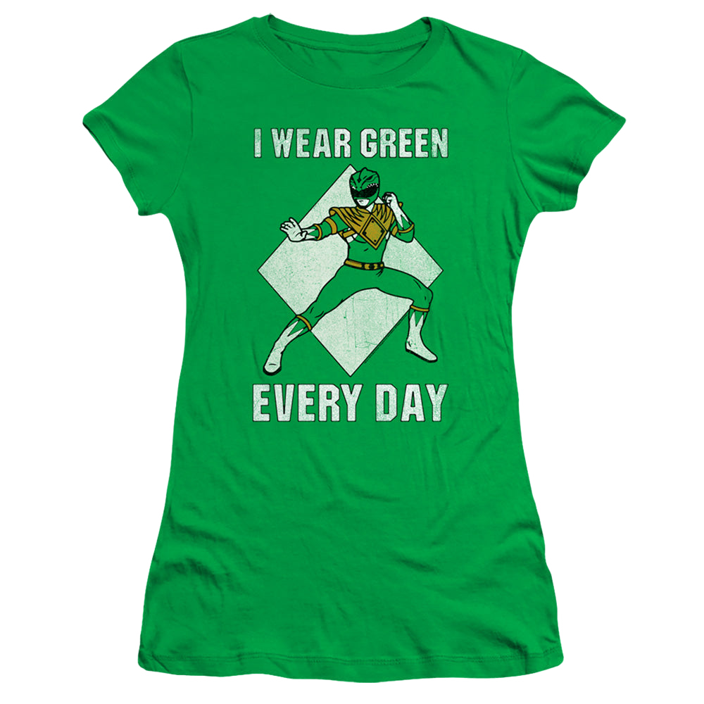 Power Rangers Always Green - Juniors T-Shirt Juniors T-Shirt Power Rangers