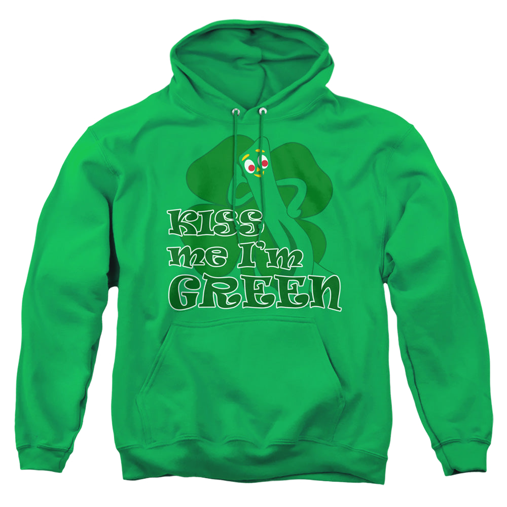 Gumby Kiss Me Im Green - Pullover Hoodie Pullover Hoodie Gumby