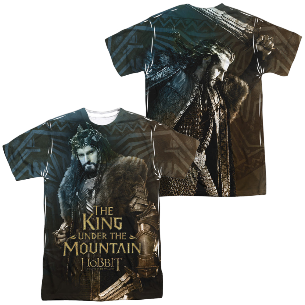 Hobbit Movie Trilogy, The King (Front/Back Print) - Men's All-Over Print T-Shirt Men's All-Over Print T-Shirt The Hobbit
