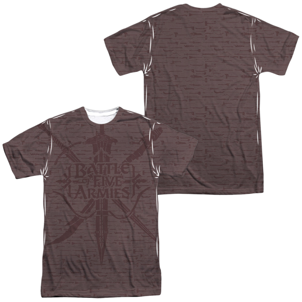 Hobbit Movie Trilogy, The Weapons (Front/Back) - Men's All-Over Print T-Shirt Men's All-Over Print T-Shirt The Hobbit