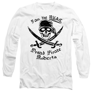 White men's long sleeve t-shirt with The Princess Bride The Real Dpr graphic