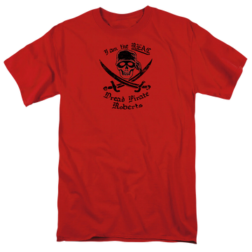 Red men's regular fit t-shirt with The Princess Bride The Real Dpr graphic