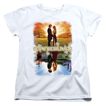 White women's t-shirt with The Princess Bride Poster graphic
