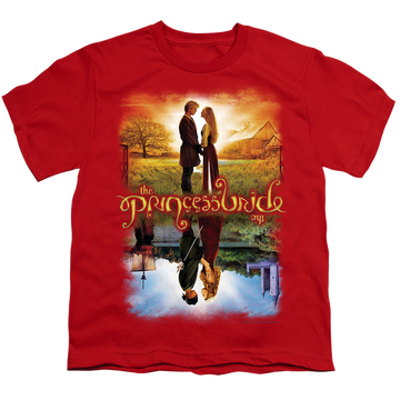 Red youth t-shirt for ages 8 to 12 with The Princess Bride Poster graphic