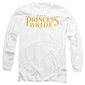 White men's long sleeve t-shirt with The Princess Bride Logo graphic