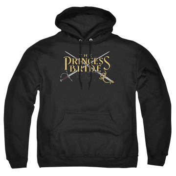 Black pullover hoodie with The Princess Bride Swords graphic