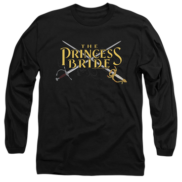 Black men's long sleeve t-shirt with The Princess Bride Swords graphic