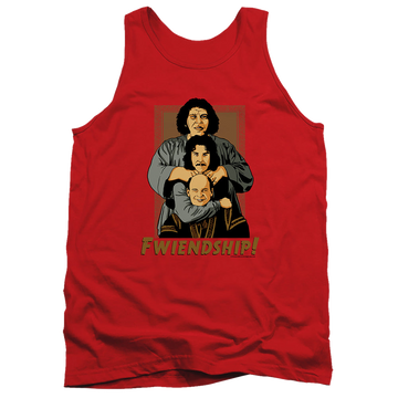 Red men's tank with The Princess Bride Fwiendship graphic