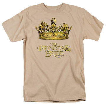 Sand men's regular fit t-shirt with The Princess Bride Crown graphic