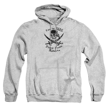 Athletic heather pullover hoodie with The Princess Bride The Real Dpr graphic