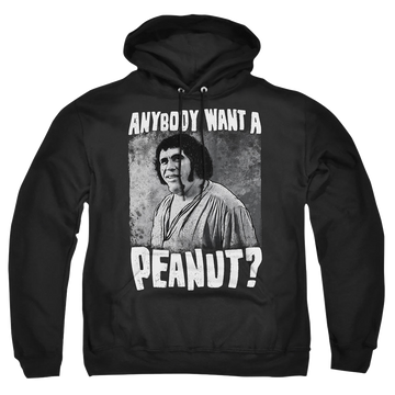 Black pullover hoodie with The Princess Bride A Giant Snack graphic