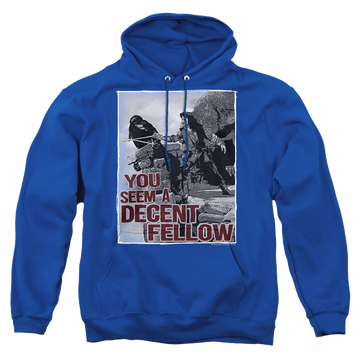 Royal pullover hoodie with The Princess Bride Fellow graphic