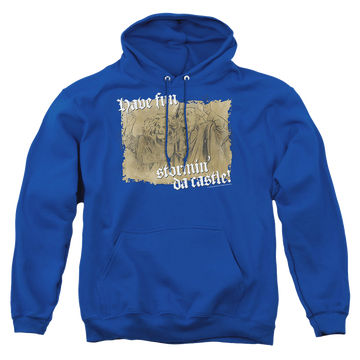 Royal pullover hoodie with The Princess Bride Stormin Da Castle graphic