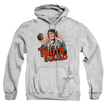 Athletic heather pullover hoodie with The Princess Bride Im On The graphic