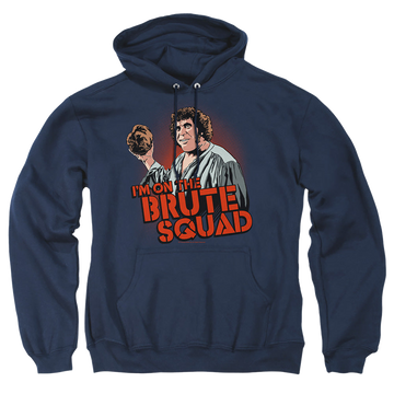 Navy pullover hoodie with The Princess Bride Im On The graphic