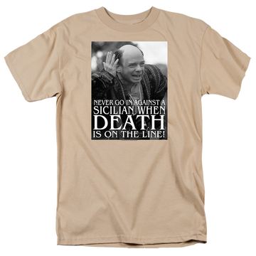 Sand men's regular fit t-shirt with The Princess Bride Sicilian graphic
