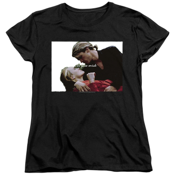 Black women's t-shirt with The Princess Bride As You Wish graphic
