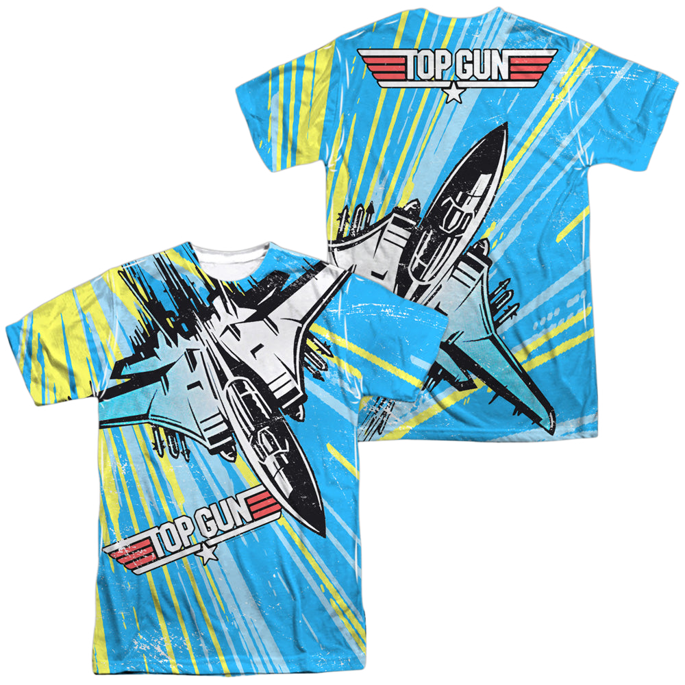 Top Gun Rad Jet (Front/Back Print) - Men's All-Over Print T-Shirt Men's All-Over Print T-Shirt Top Gun