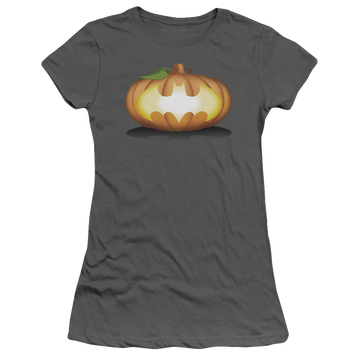 DC Batman Bat Pumpkin Logo - Juniors T-Shirt Juniors T-Shirt Batman