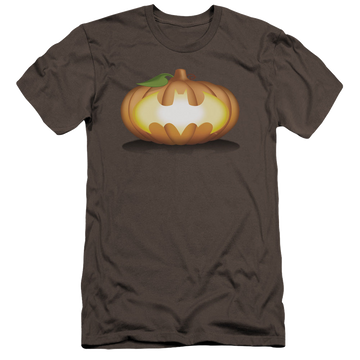 DC Batman Bat Pumpkin Logo - Men's Premium Slim Fit T-Shirt Men's Premium Slim Fit T-Shirt Batman