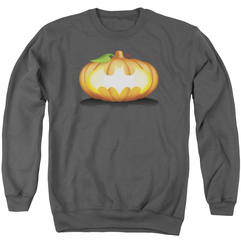 DC Batman Bat Pumpkin Logo - Men's Crewneck Sweatshirt Men's Crewneck Sweatshirt Batman