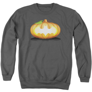 DC Batman Bat Pumpkin Logo - Men's Crewneck Sweatshirt Men's Crewneck Sweatshirt Batman