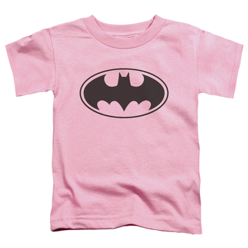 Pink toddler t-shirt with DC Batman Black Bat graphic