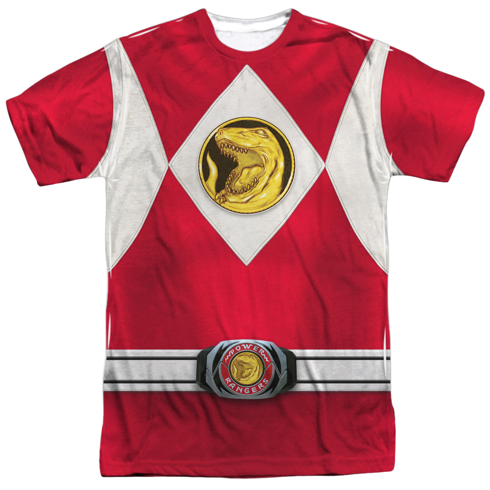 Mighty Morphin Power Rangers Red Ranger Emblem - Men's All-Over Print T-Shirt Men's All-Over Print T-Shirt Power Rangers