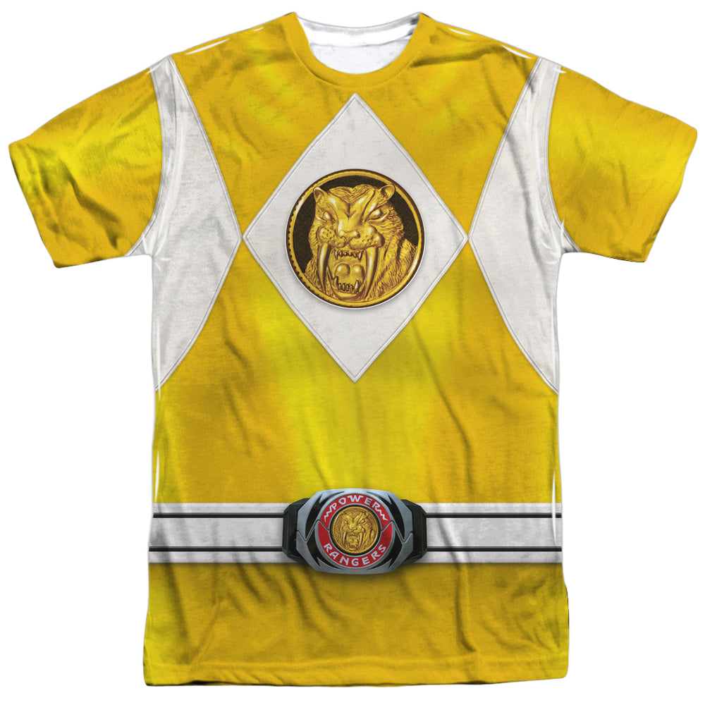 Mighty Morphin Power Rangers Yellow Ranger Emblem - Men's All-Over Print T-Shirt Men's All-Over Print T-Shirt Power Rangers