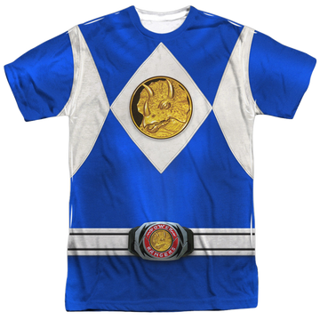 Mighty Morphin Power Rangers Blue Ranger Emblem - Men's All-Over Print T-Shirt Men's All-Over Print T-Shirt Power Rangers